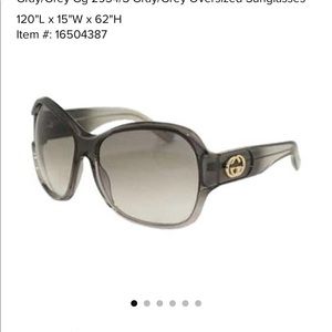GUCCI Vintage oversized sunglasses